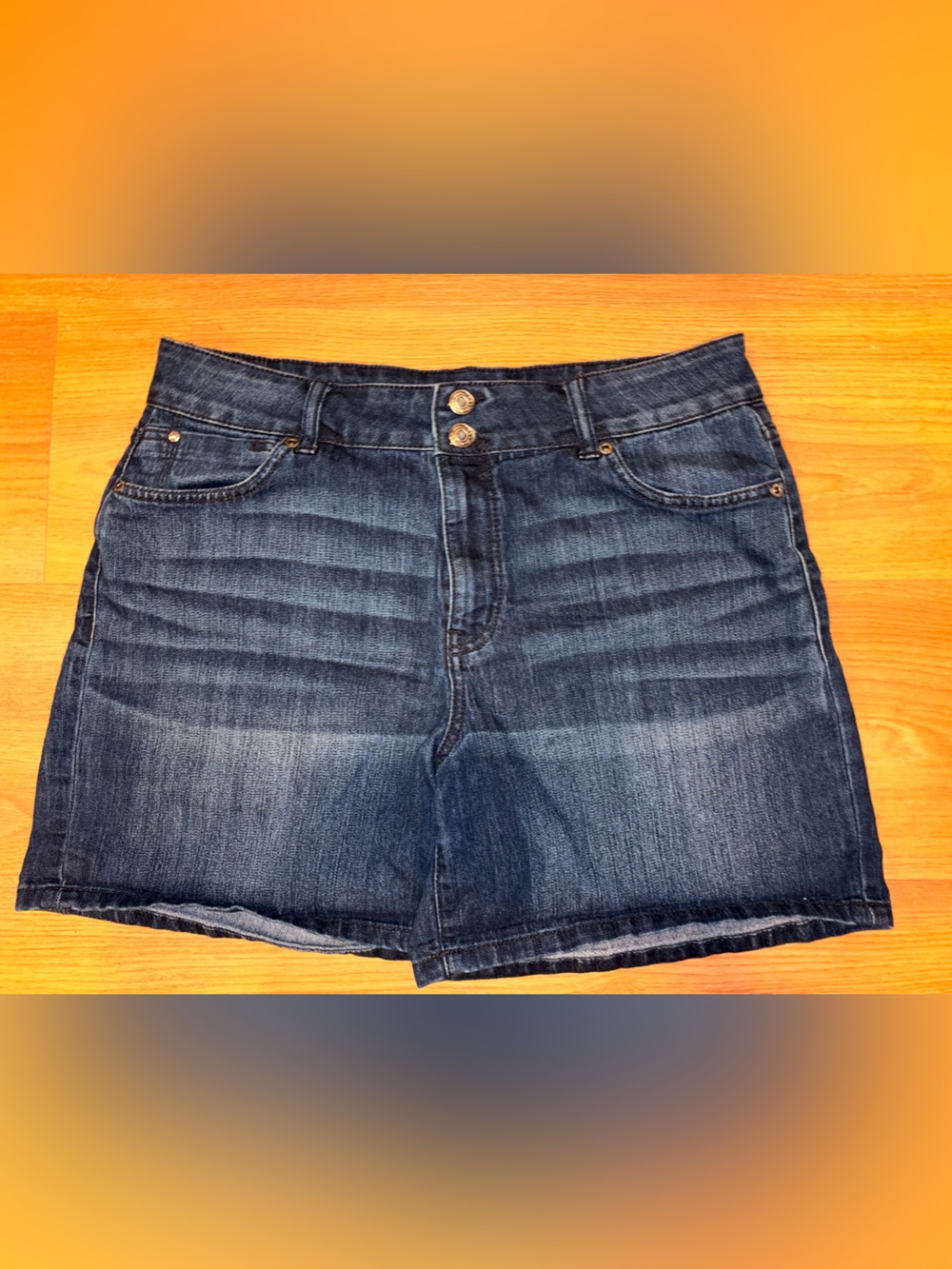 Maurices Dark Blue Denim Jean Shorts